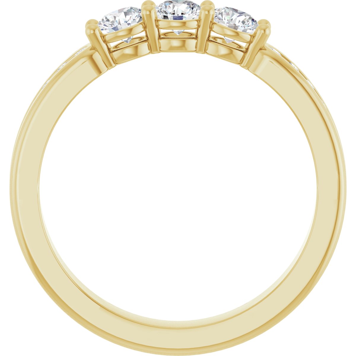 Three-Stone Anniversary Band