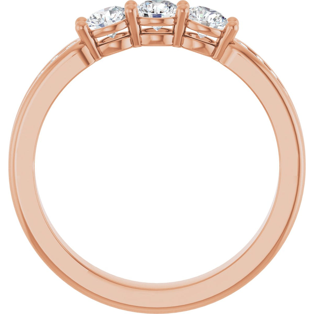 Three-Stone Anniversary Band