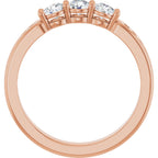Three-Stone Anniversary Band
