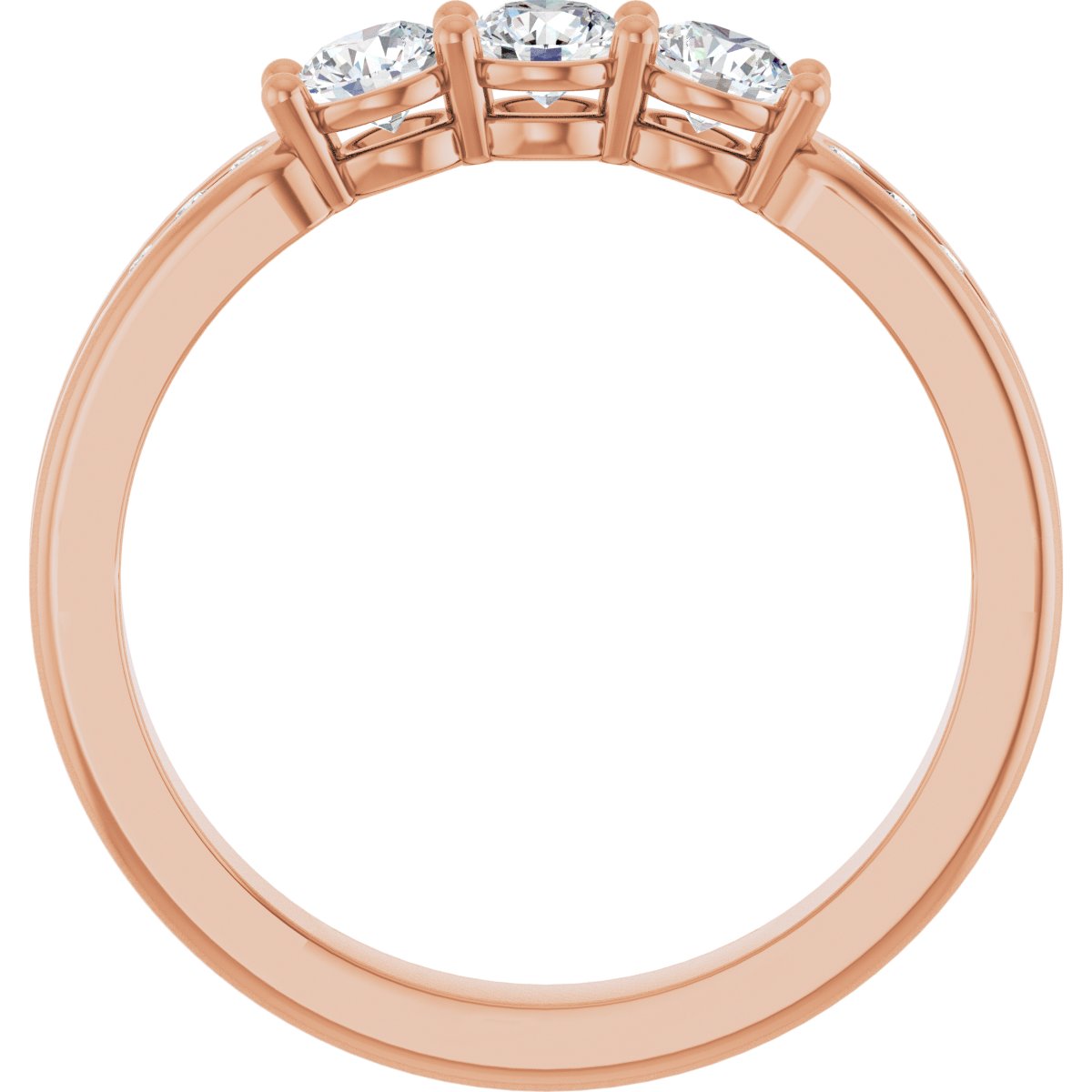 Three-Stone Anniversary Band