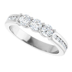 Three-Stone Anniversary Band