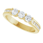 Three-Stone Anniversary Band