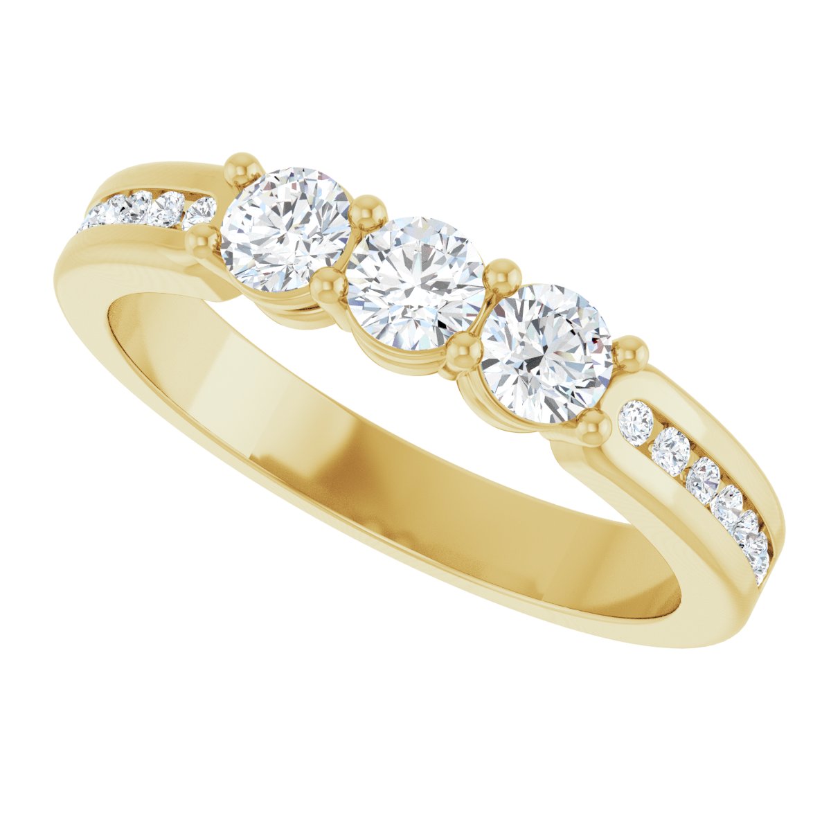 Three-Stone Anniversary Band