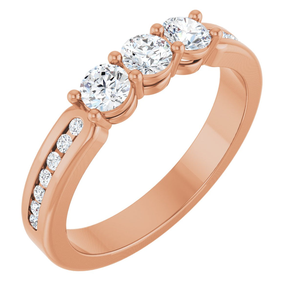 Three-Stone Anniversary Band