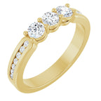 Three-Stone Anniversary Band