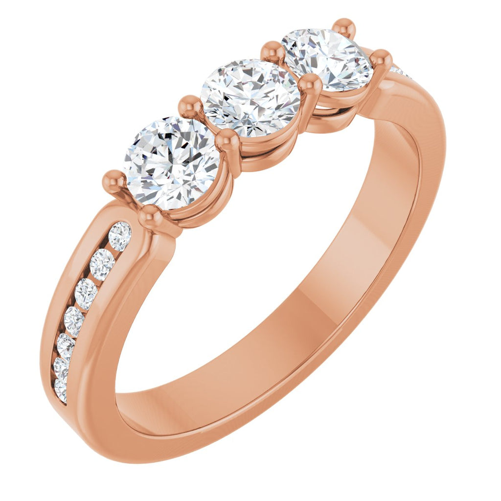 Three-Stone Anniversary Band