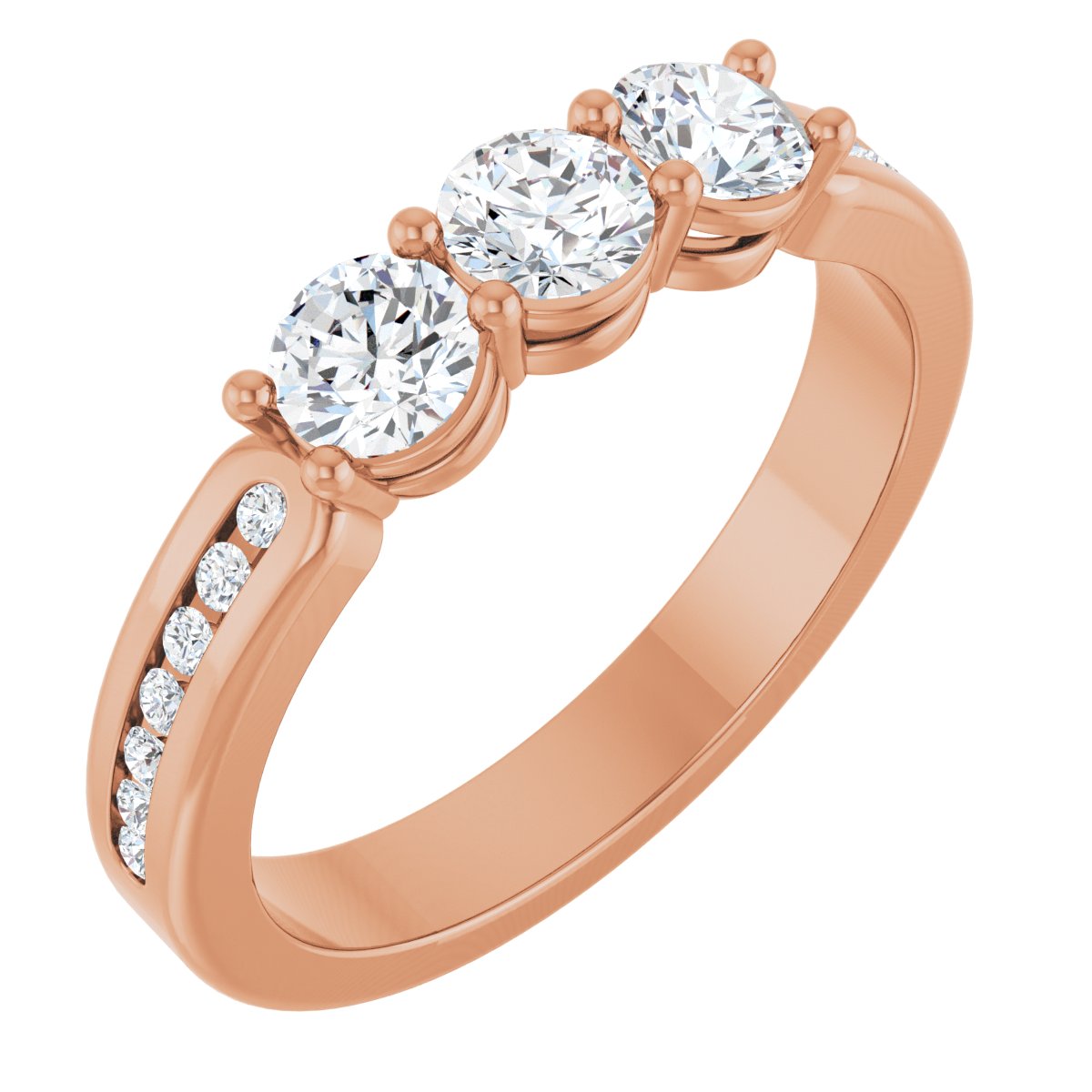 Three-Stone Anniversary Band