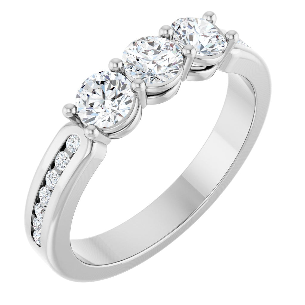 Three-Stone Anniversary Band