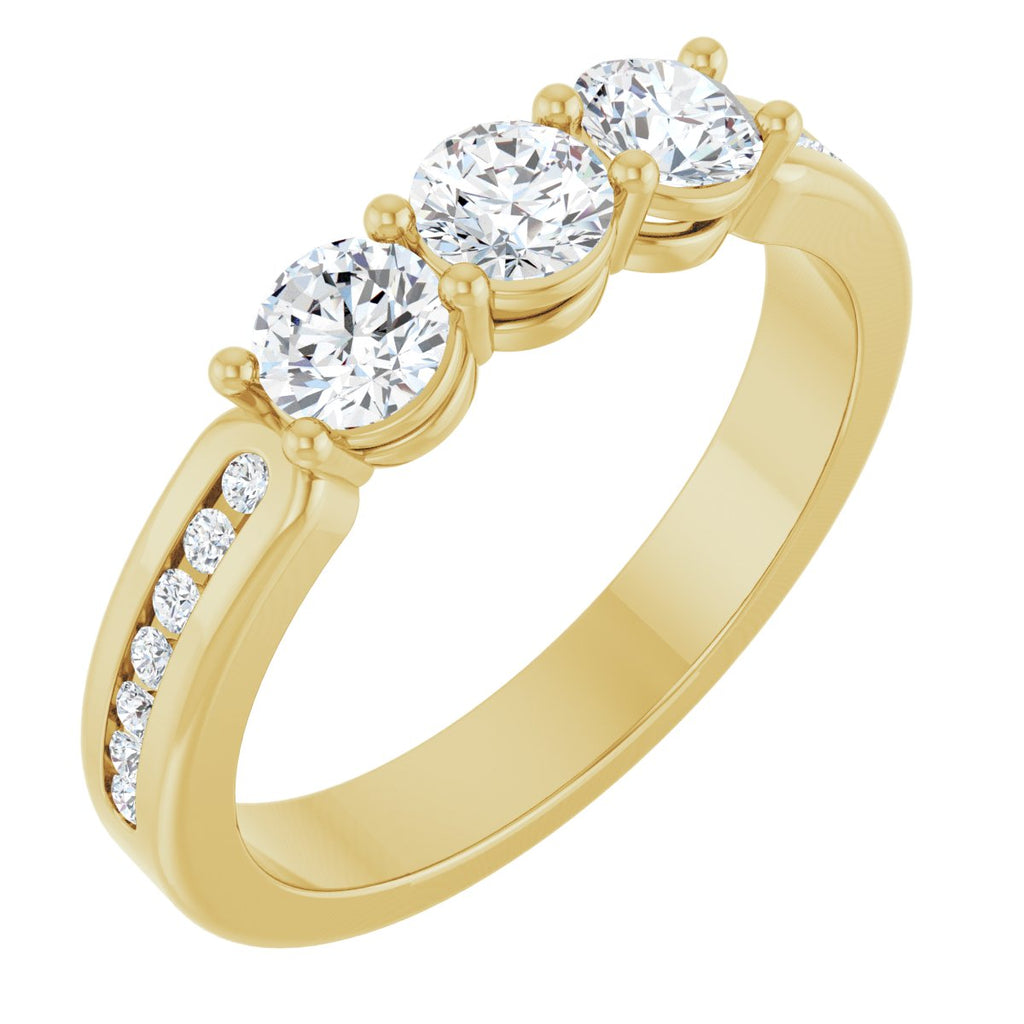 Three-Stone Anniversary Band