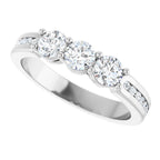 Three-Stone Anniversary Band