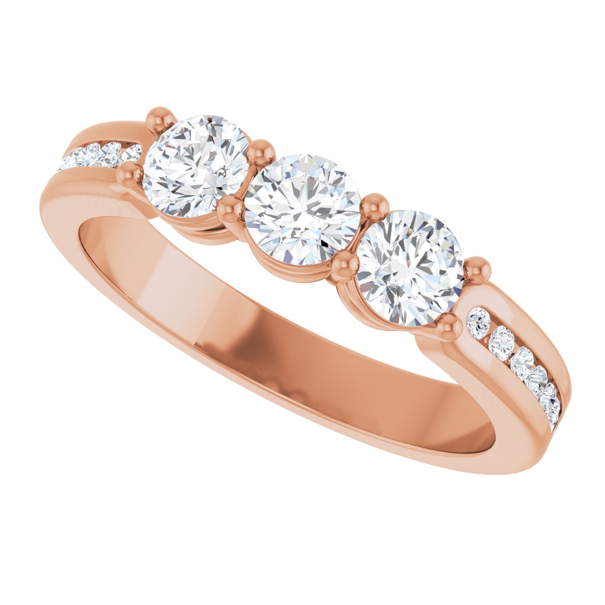 Three-Stone Anniversary Band