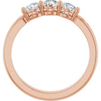 Three-Stone Anniversary Band