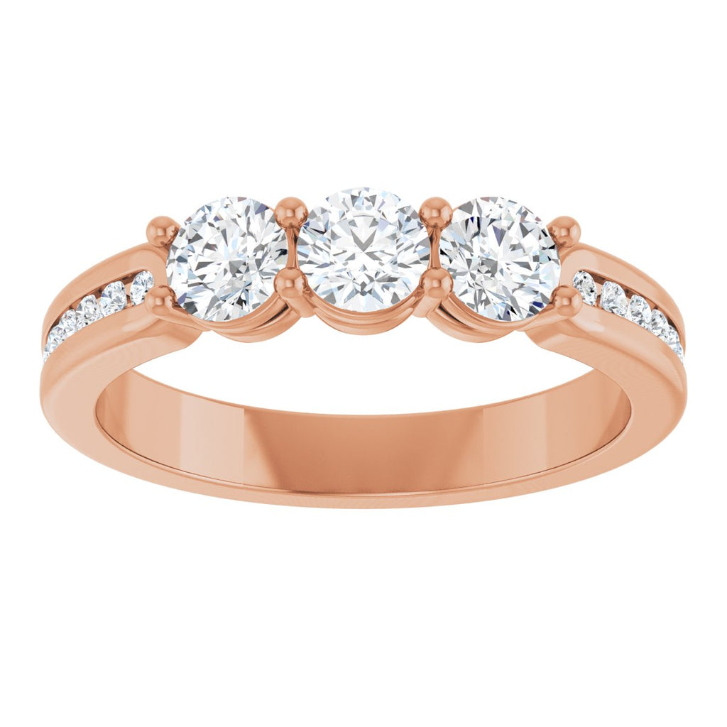 Three-Stone Anniversary Band