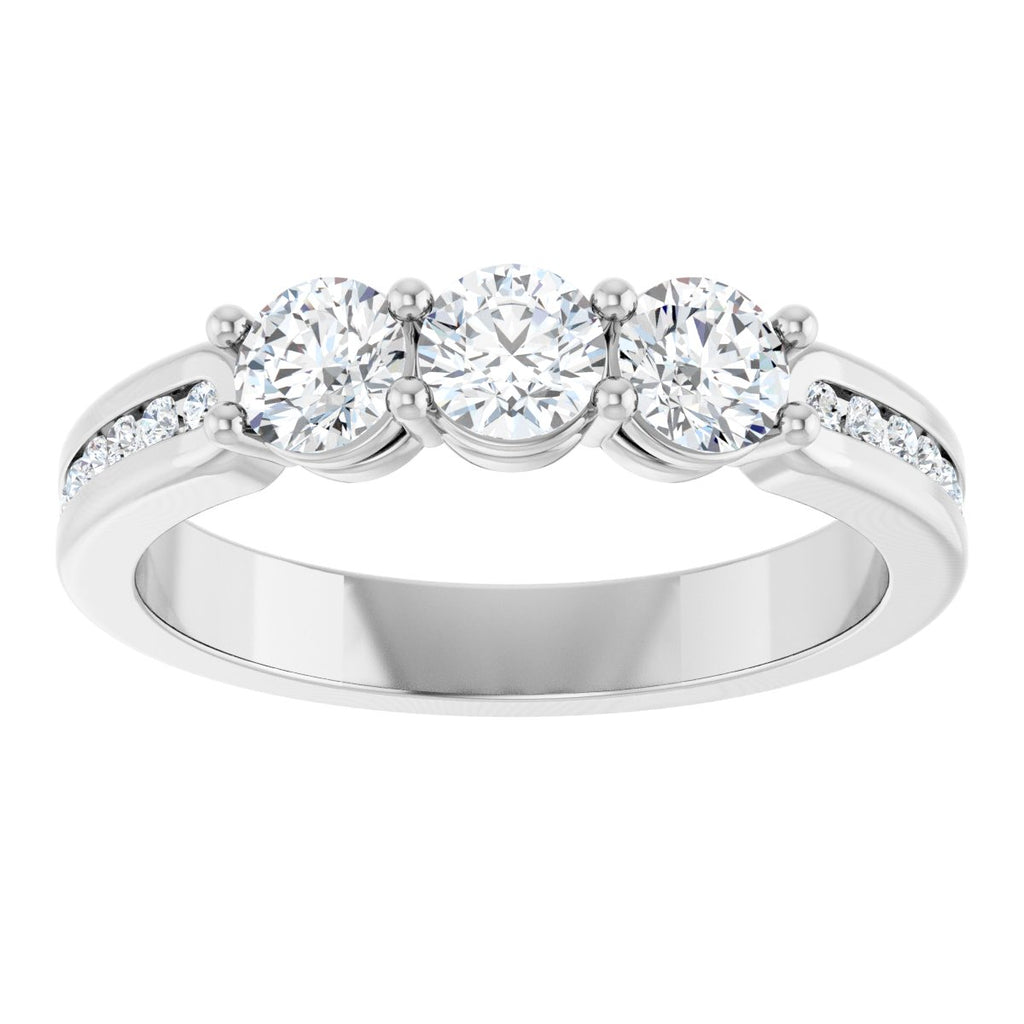 Three-Stone Anniversary Band