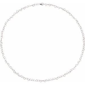 4.5 mm Heart Chain