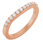 Accented Engagement Ring or Band