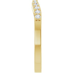 Accented Engagement Ring or Band
