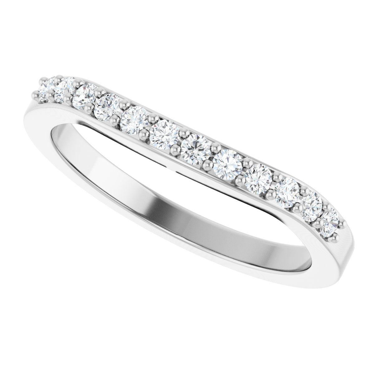 Accented Engagement Ring or Band