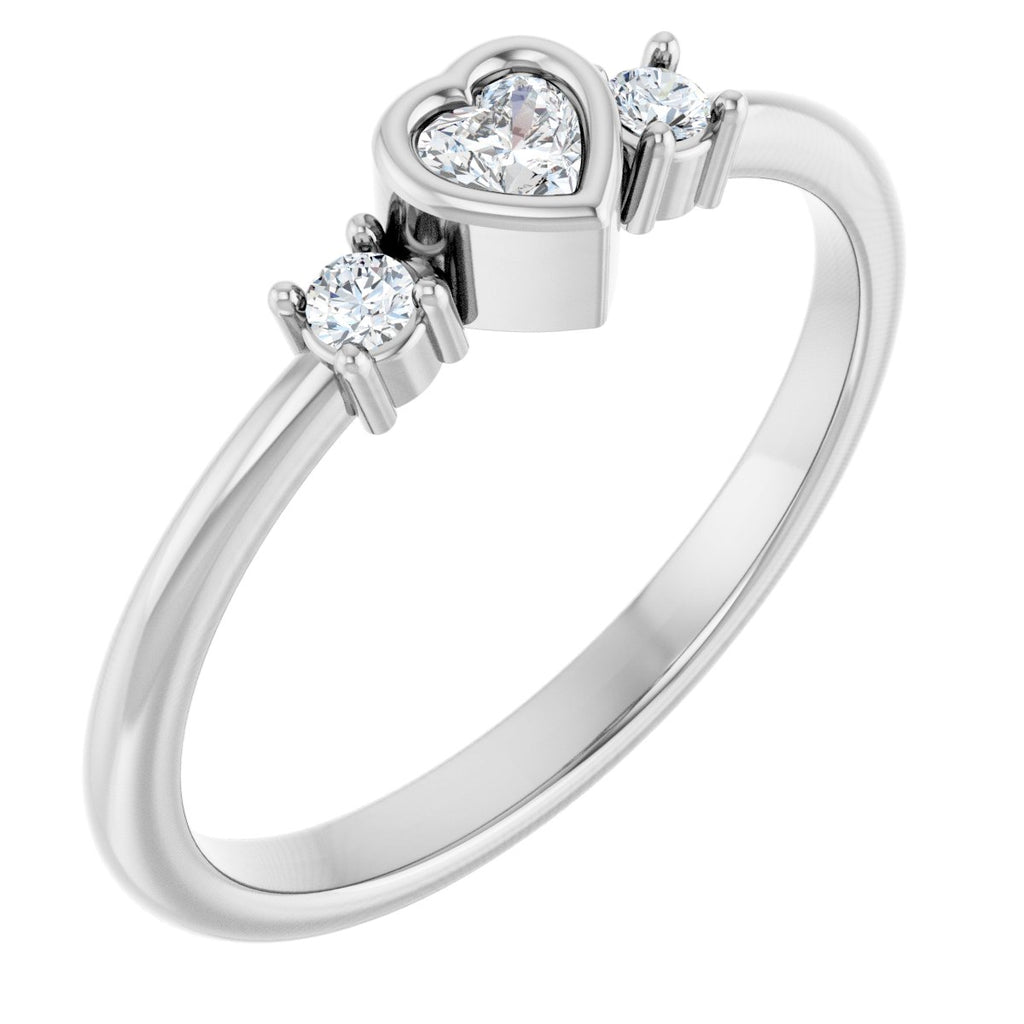 Accented Heart Ring