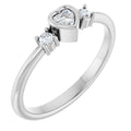 Accented Heart Ring