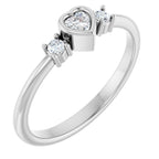 Accented Heart Ring