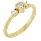 Accented Heart Ring