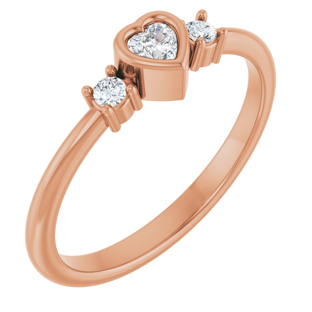 Accented Heart Ring
