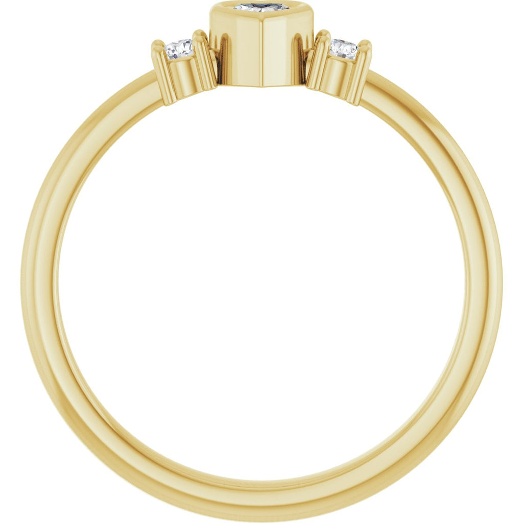 Accented Heart Ring