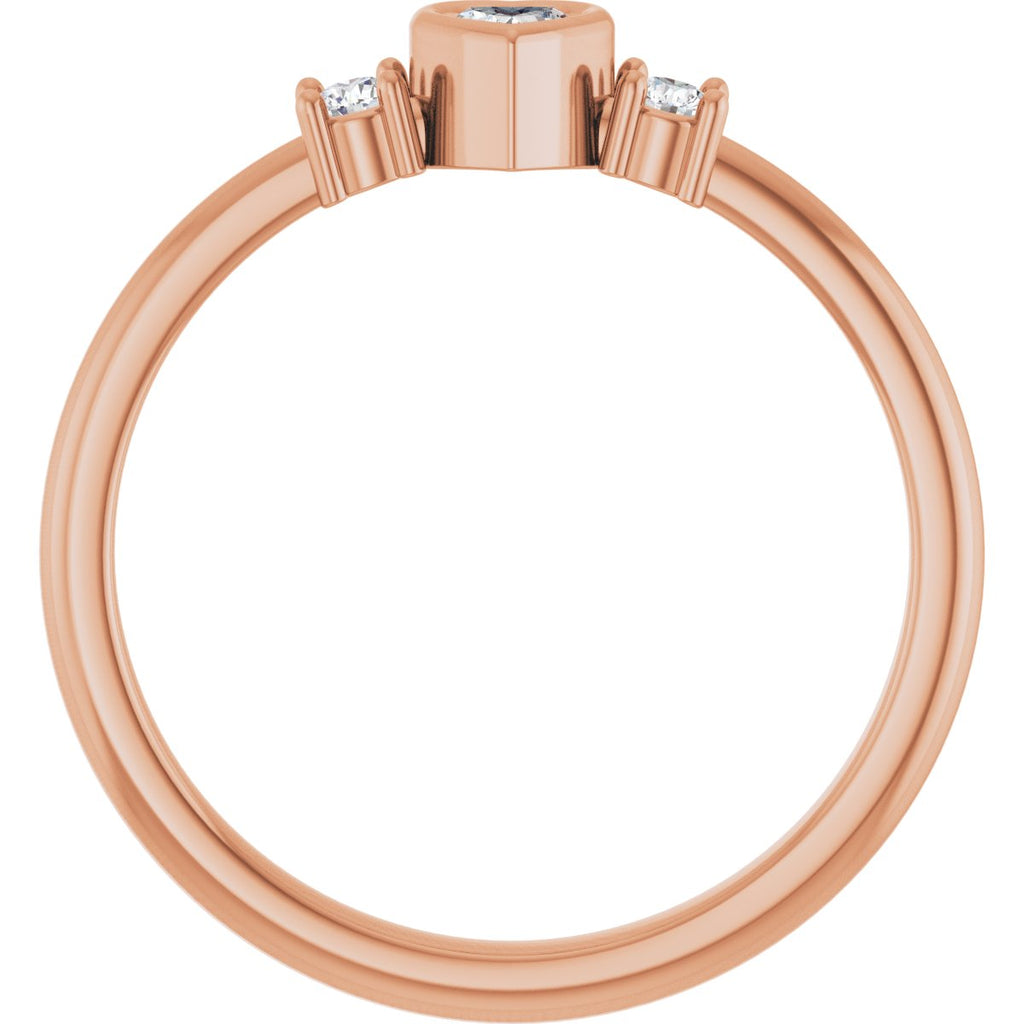 Accented Heart Ring