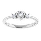 Accented Heart Ring