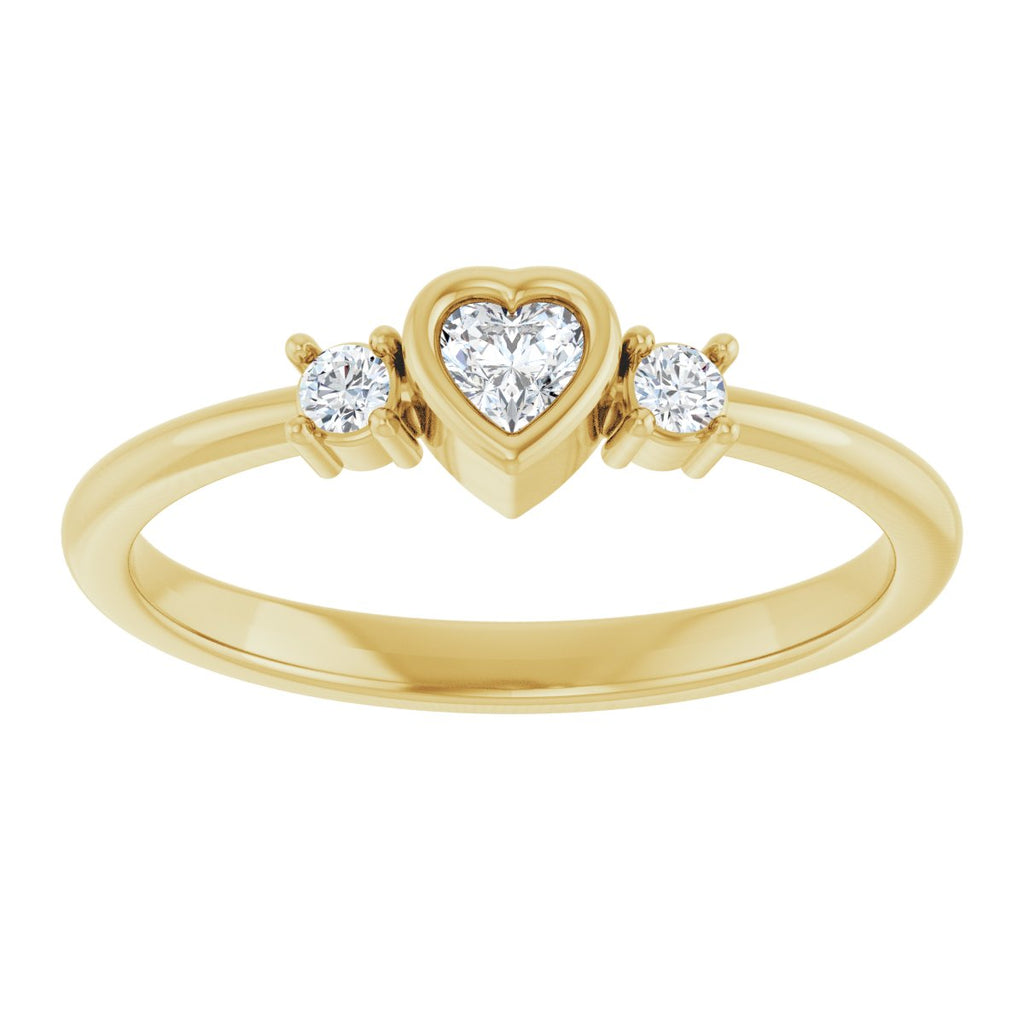 Accented Heart Ring