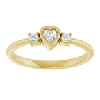 Accented Heart Ring