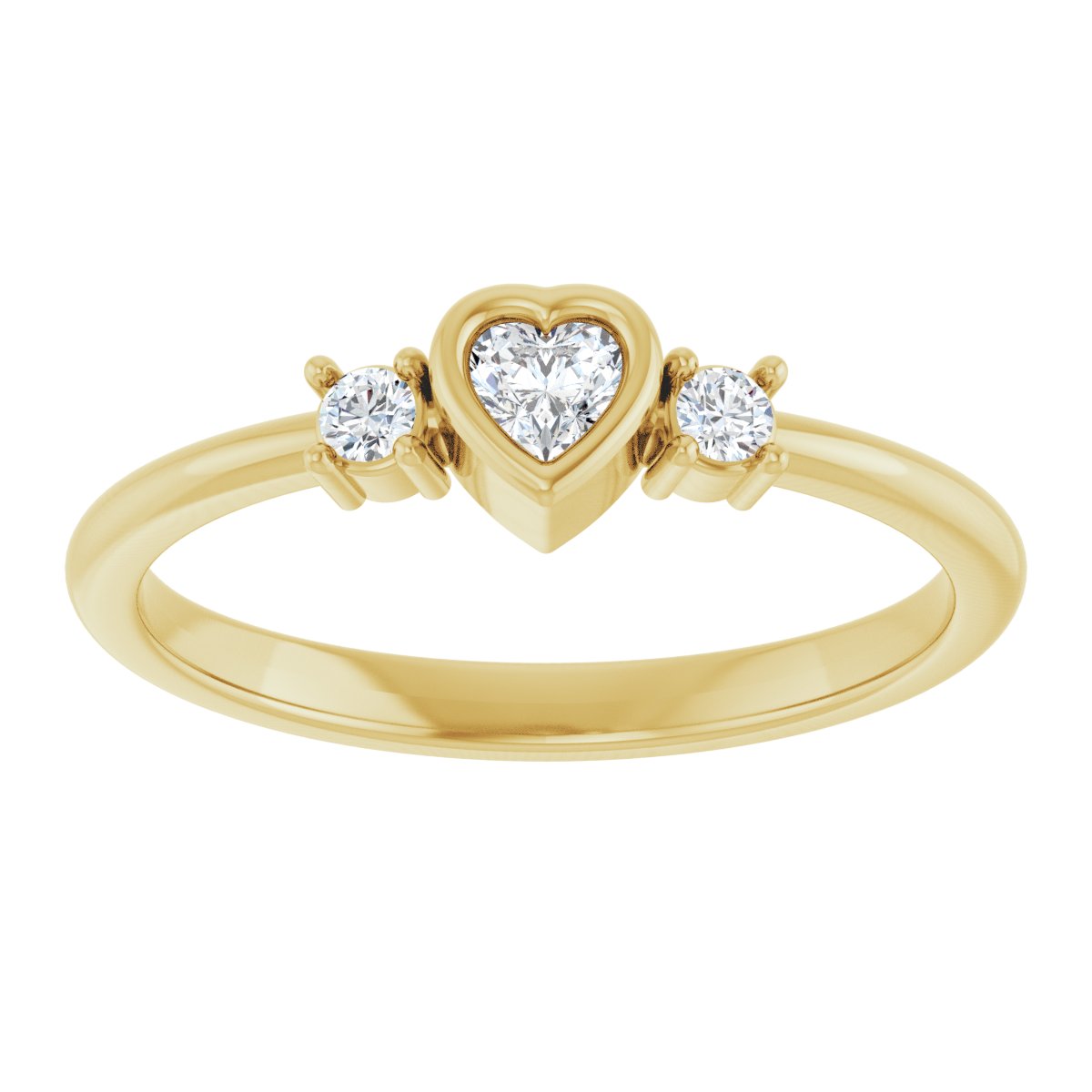 Accented Heart Ring