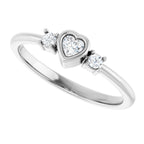 Accented Heart Ring