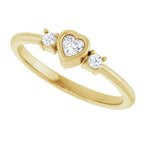 Accented Heart Ring