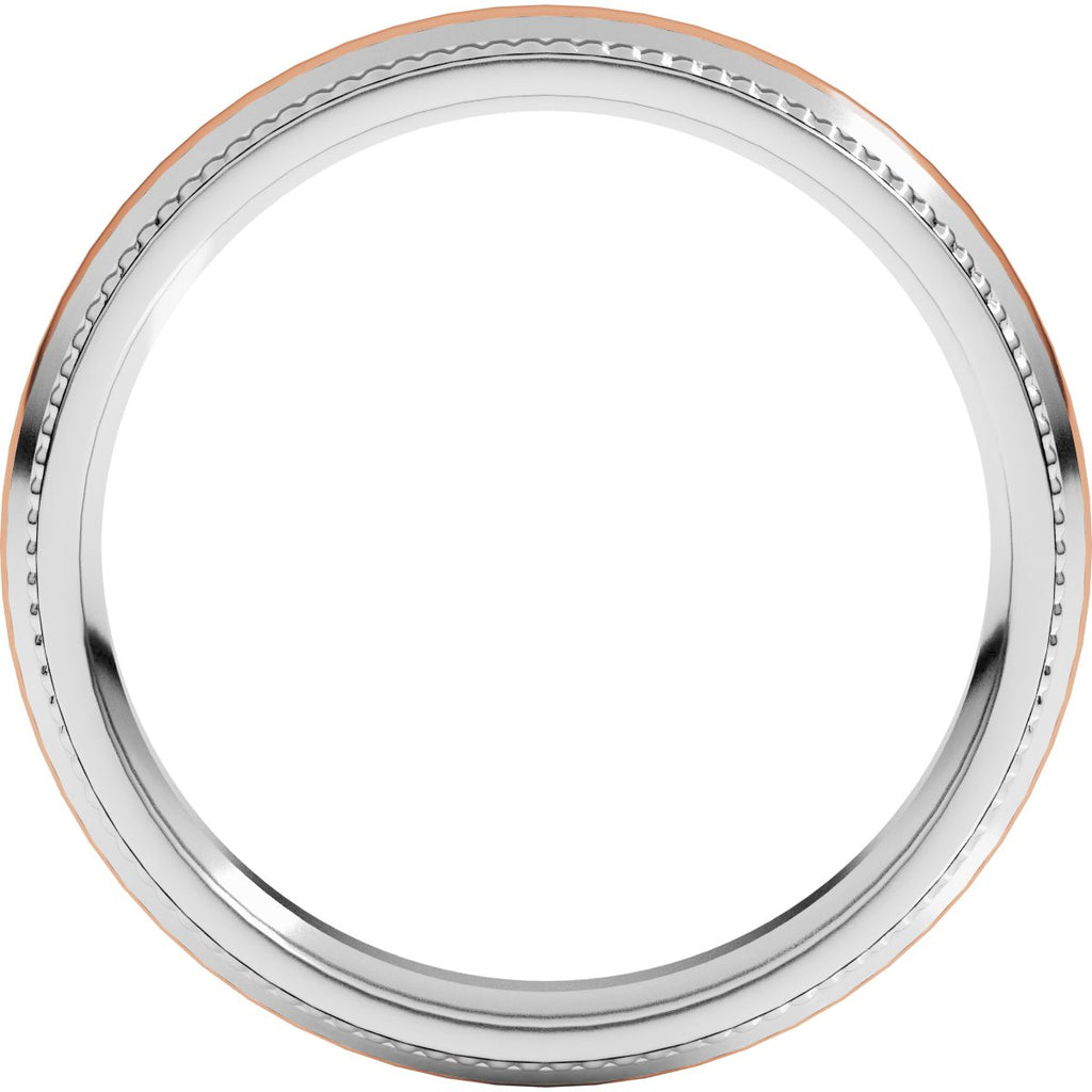 Half Round Milgrain Comfort-Fit Band