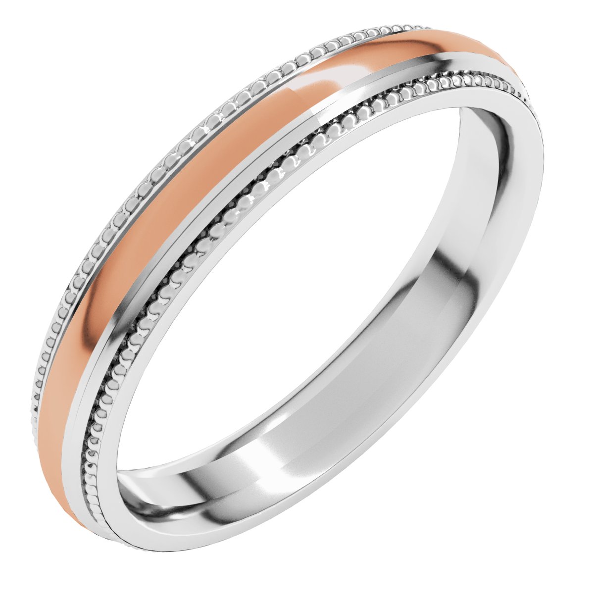 Half Round Milgrain Comfort-Fit Band