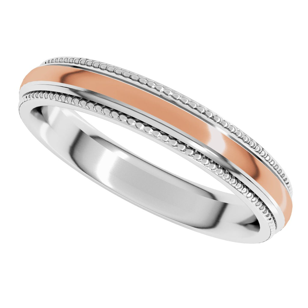 Half Round Milgrain Comfort-Fit Band