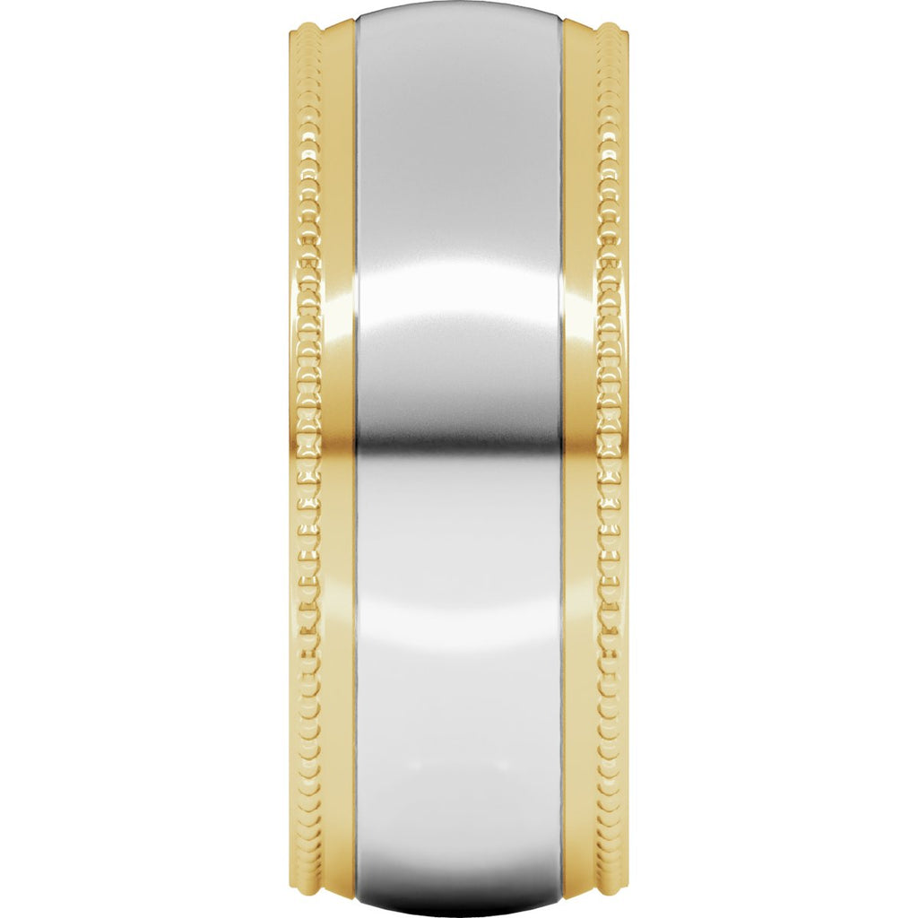Half Round Milgrain Comfort-Fit Band