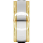 Half Round Milgrain Comfort-Fit Band