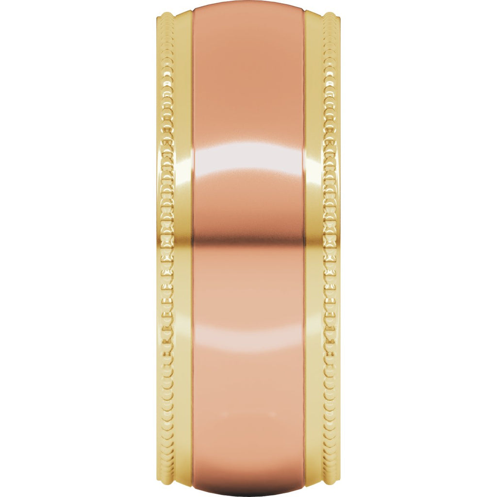 Half Round Milgrain Comfort-Fit Band