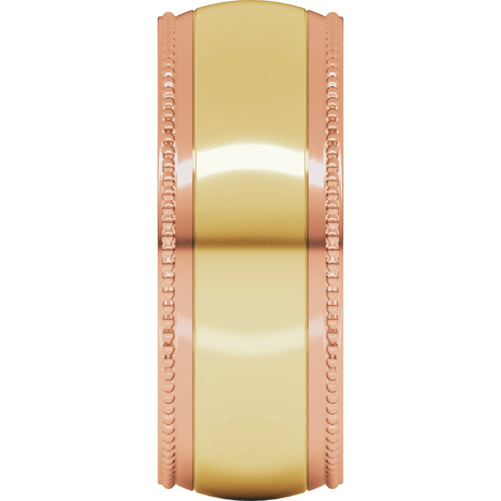 Half Round Milgrain Comfort-Fit Band