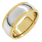 Half Round Milgrain Comfort-Fit Band