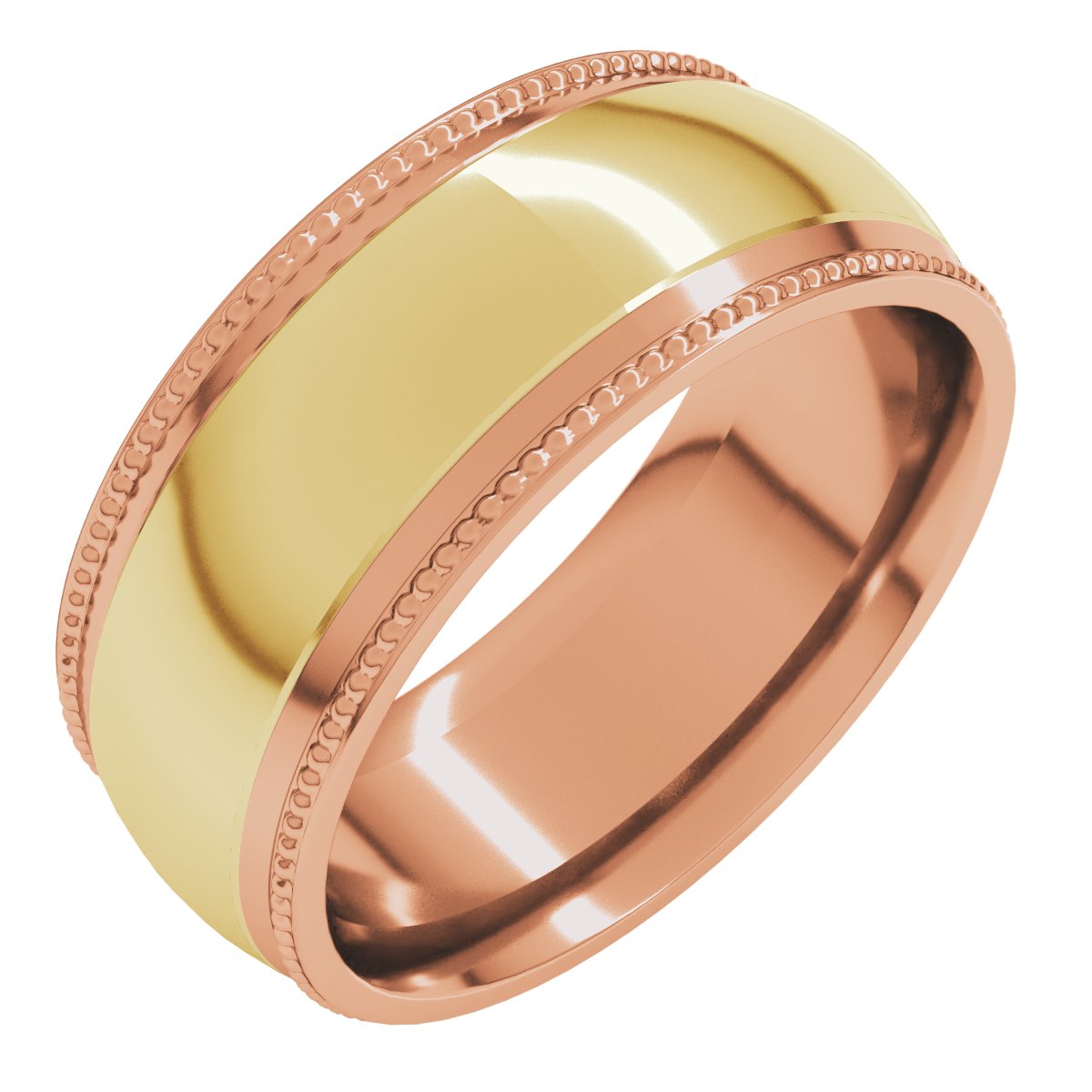 Half Round Milgrain Comfort-Fit Band