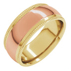 Half Round Milgrain Comfort-Fit Band