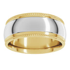 Half Round Milgrain Comfort-Fit Band