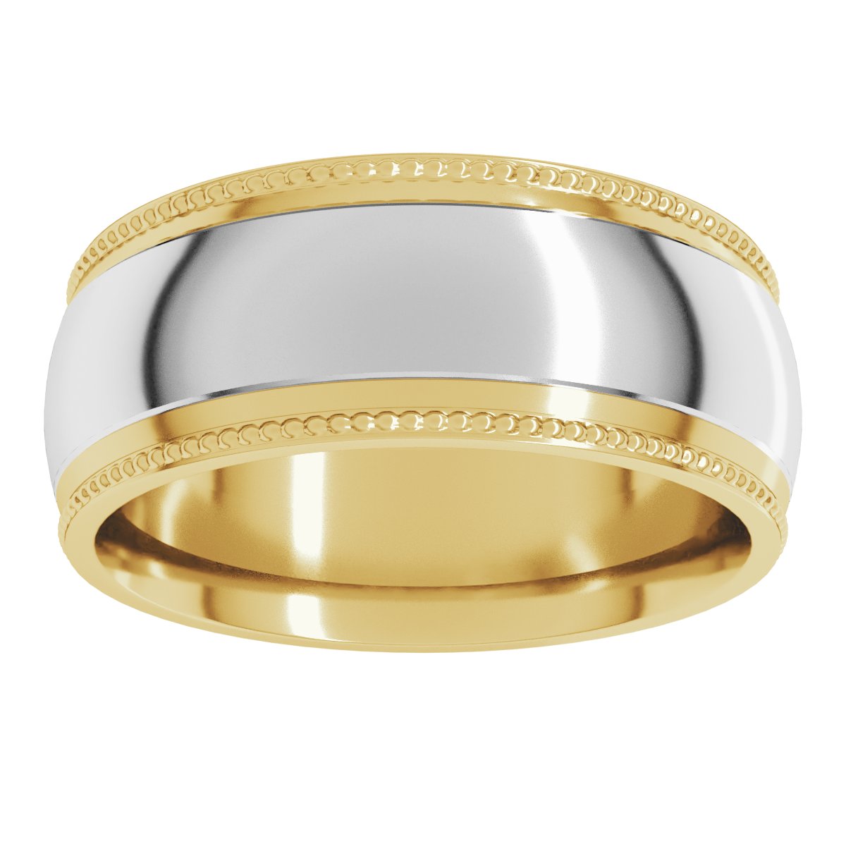 Half Round Milgrain Comfort-Fit Band