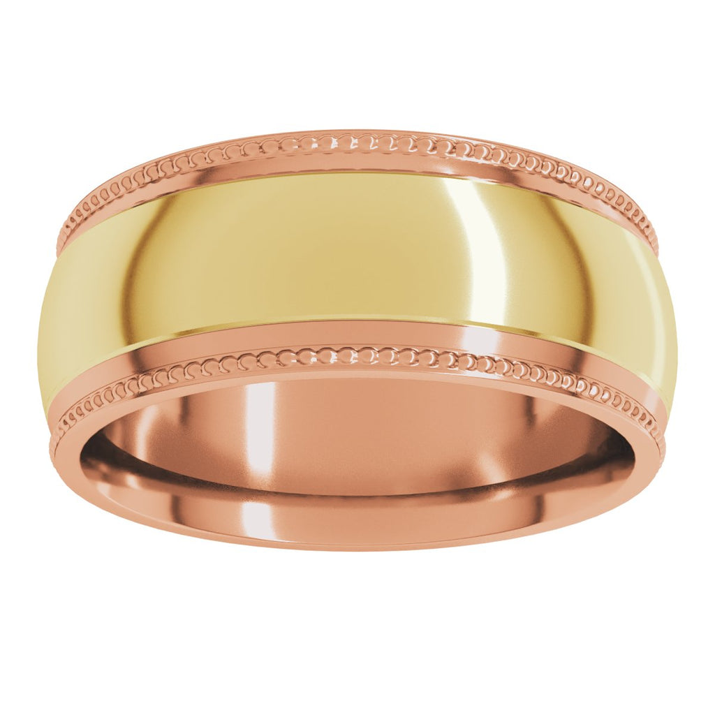 Half Round Milgrain Comfort-Fit Band