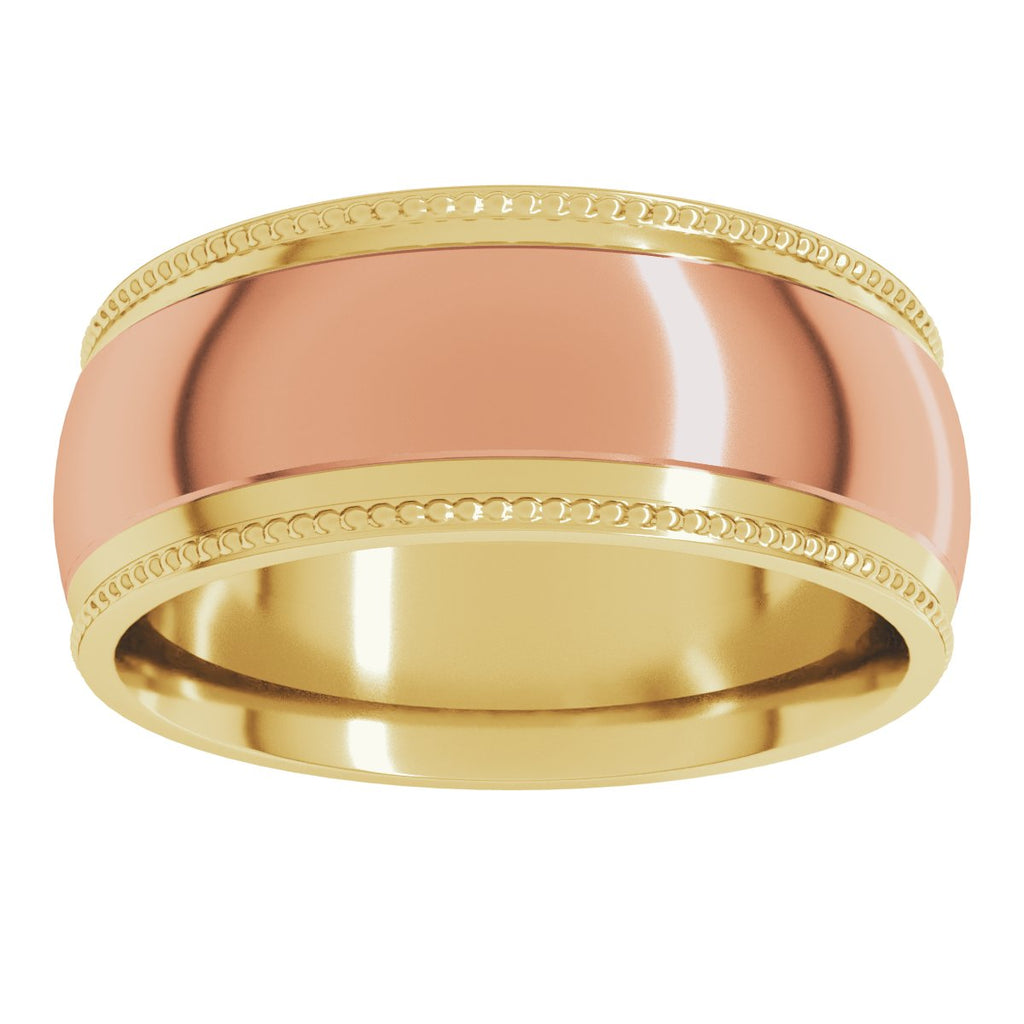 Half Round Milgrain Comfort-Fit Band