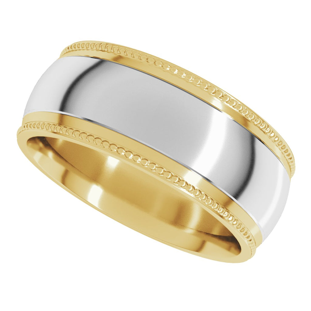 Half Round Milgrain Comfort-Fit Band